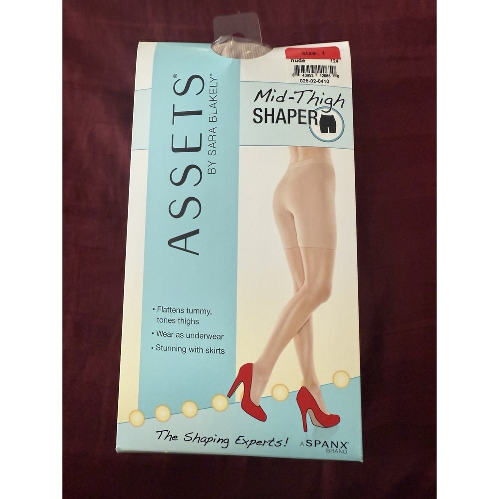 ASSETS by SPANX Women's‎ Hi-Waist Mid-Thigh Shaper Size 1 Nude Control NIP